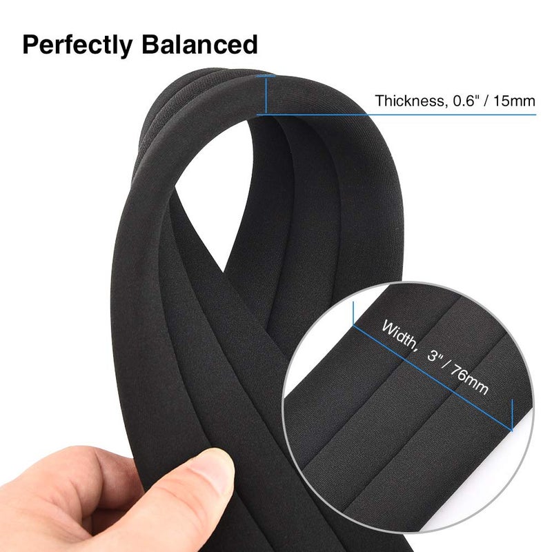 LEKATO Bass Guitar Straps for Electric Guitar & Bass 3" Wide Padded Straps Adjustable Length from 45" to 55" Bass Guitar Strap with Pick Holder 2 Safety Strap Locks & 6 Picks - Image 3